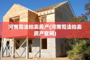 河南司法拍卖房产(河南司法拍卖房产官网)