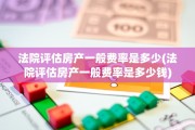法院评估房产一般费率是多少(法院评估房产一般费率是多少钱)