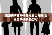 离婚房产孩子抚养权怎么分配(离婚房子孩子怎么判)