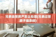 兄弟去世房产怎么处理(兄弟过世房子继承权)