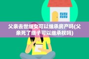 父亲去世继女可以继承房产吗(父亲死了继子可以继承权吗)