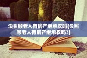 没照顾老人有房产继承权吗(没照顾老人有房产继承权吗?)