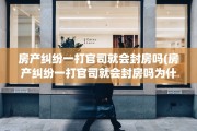 房产纠纷一打官司就会封房吗(房产纠纷一打官司就会封房吗为什么)