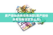 房产按份共有但有贷款(房产按份共有但有贷款怎么办)