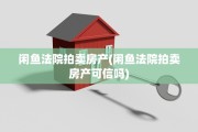 闲鱼法院拍卖房产(闲鱼法院拍卖房产可信吗)