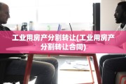 工业用房产分割转让(工业用房产分割转让合同)
