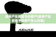 债务产生前赠予的房产(债务产生前赠予的房产怎么处理)