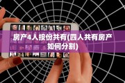 房产4人按份共有(四人共有房产如何分割)