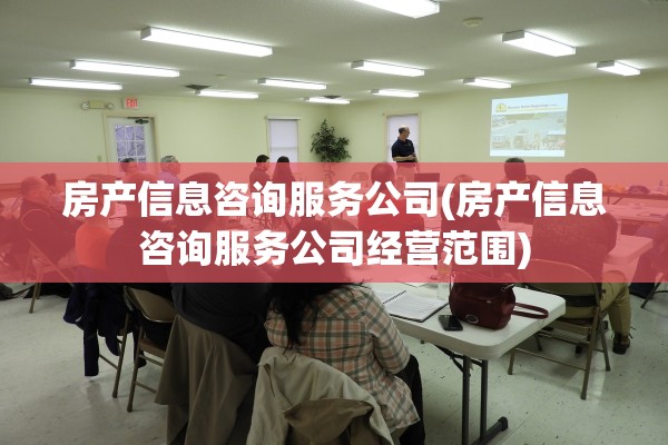 房产信息咨询服务公司(房产信息咨询服务公司经营范围)