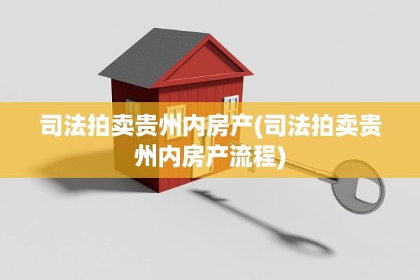 司法拍卖贵州内房产(司法拍卖贵州内房产流程)