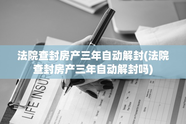 法院查封房产三年自动解封(法院查封房产三年自动解封吗)