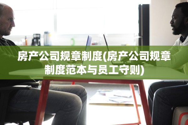 房产公司规章制度(房产公司规章制度范本与员工守则)