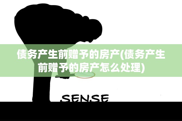 债务产生前赠予的房产(债务产生前赠予的房产怎么处理)