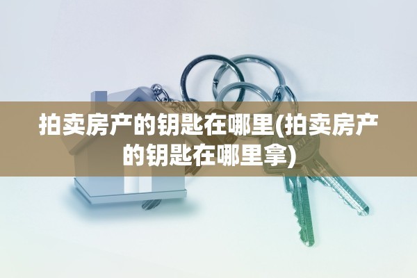 拍卖房产的钥匙在哪里(拍卖房产的钥匙在哪里拿)