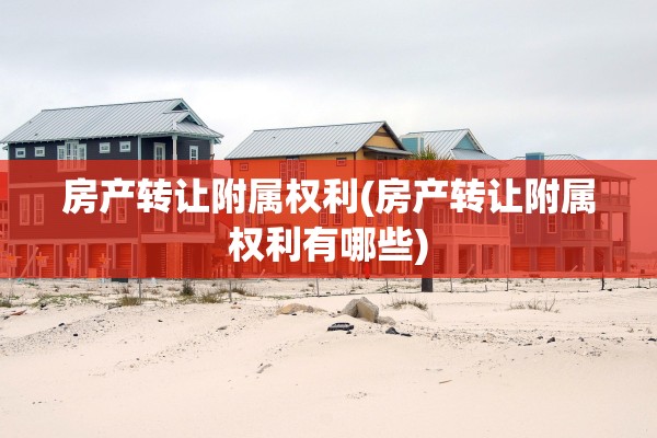 房产转让附属权利(房产转让附属权利有哪些)