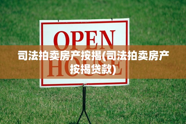 司法拍卖房产按揭(司法拍卖房产按揭贷款)