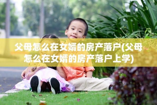 父母怎么在女婿的房产落户(父母怎么在女婿的房产落户上学)