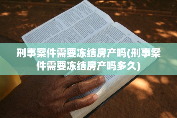 刑事案件需要冻结房产吗(刑事案件需要冻结房产吗多久)