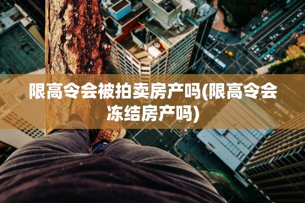 限高令会被拍卖房产吗(限高令会冻结房产吗)