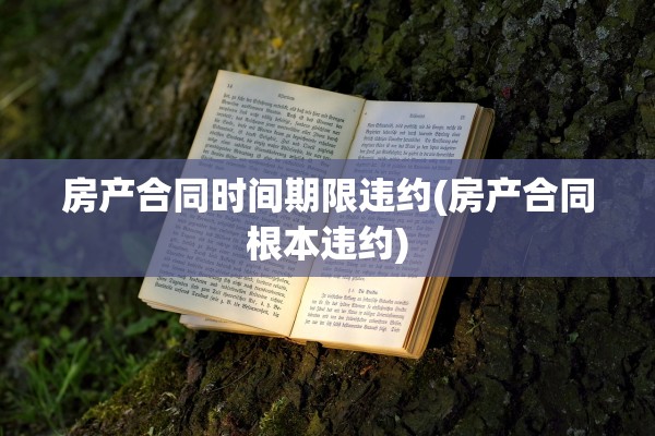房产合同时间期限违约(房产合同根本违约)