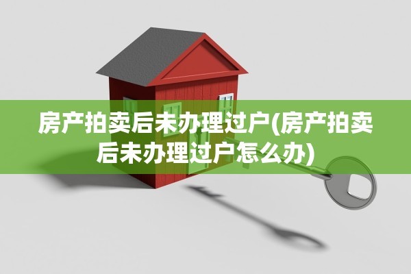房产拍卖后未办理过户(房产拍卖后未办理过户怎么办)