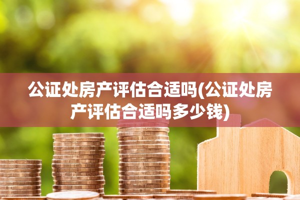 公证处房产评估合适吗(公证处房产评估合适吗多少钱)