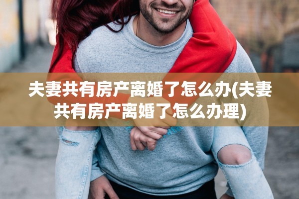 夫妻共有房产离婚了怎么办(夫妻共有房产离婚了怎么办理)