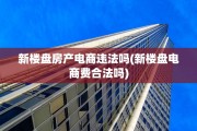 新楼盘房产电商违法吗(新楼盘电商费合法吗)