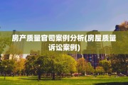 房产质量官司案例分析(房屋质量诉讼案例)