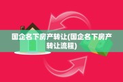 国企名下房产转让(国企名下房产转让流程)