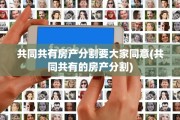 共同共有房产分割要大家同意(共同共有的房产分割)