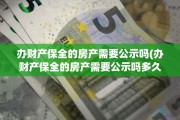 办财产保全的房产需要公示吗(办财产保全的房产需要公示吗多久)