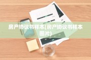 房产协议书样本(房产协议书样本图片)