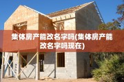 集体房产能改名字吗(集体房产能改名字吗现在)