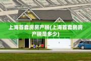 上海首套房房产税(上海首套房房产税是多少)
