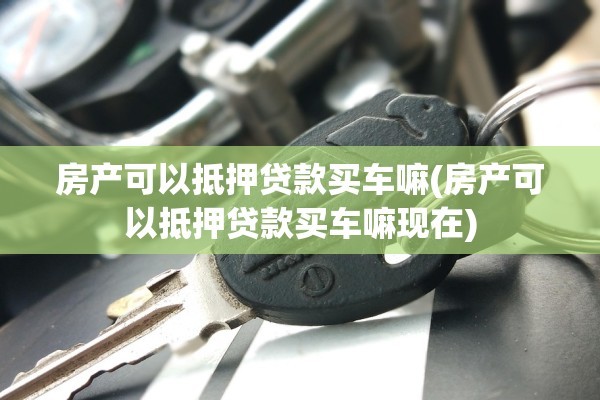 房产可以抵押贷款买车嘛(房产可以抵押贷款买车嘛现在)