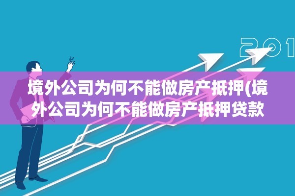境外公司为何不能做房产抵押(境外公司为何不能做房产抵押贷款)