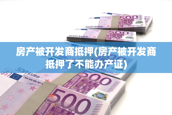 房产被开发商抵押(房产被开发商抵押了不能办产证)