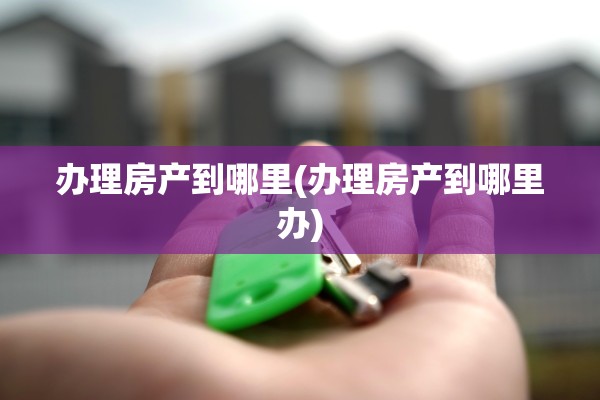办理房产到哪里(办理房产到哪里办)