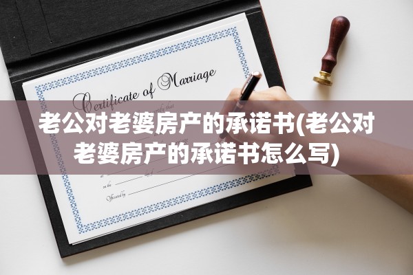 老公对老婆房产的承诺书(老公对老婆房产的承诺书怎么写)