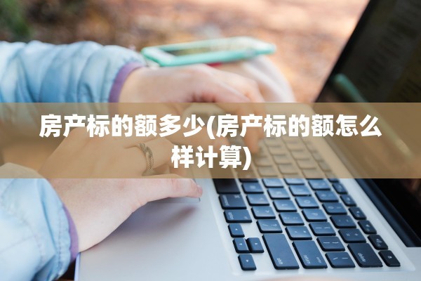 房产标的额多少(房产标的额怎么样计算)