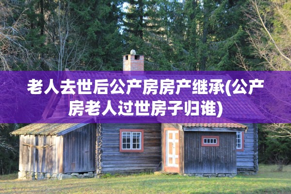 老人去世后公产房房产继承(公产房老人过世房子归谁)
