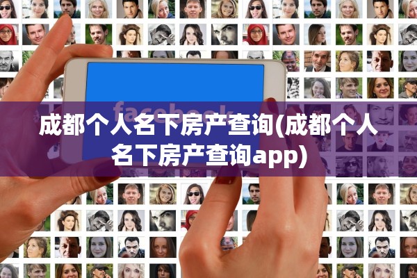 成都个人名下房产查询(成都个人名下房产查询app)
