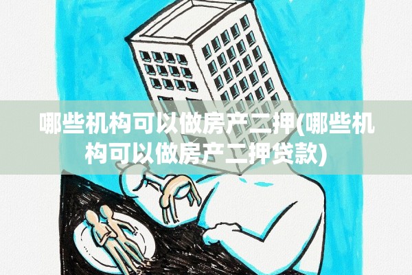 哪些机构可以做房产二押(哪些机构可以做房产二押贷款)
