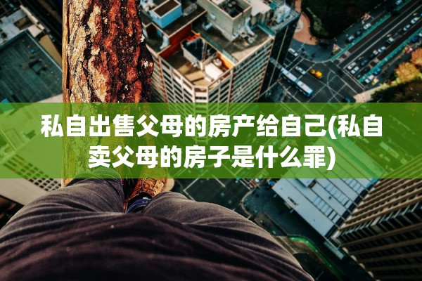 私自出售父母的房产给自己(私自卖父母的房子是什么罪)
