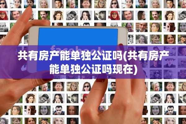 共有房产能单独公证吗(共有房产能单独公证吗现在)