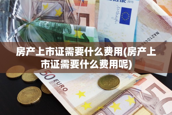 房产上市证需要什么费用(房产上市证需要什么费用呢)