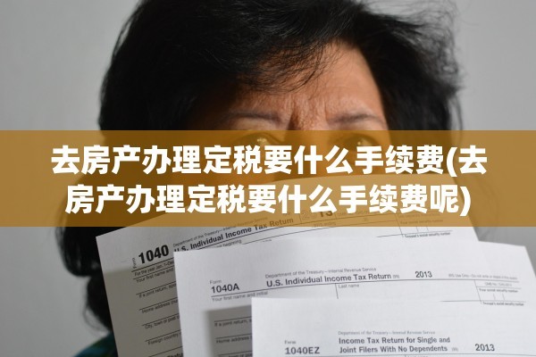 去房产办理定税要什么手续费(去房产办理定税要什么手续费呢)