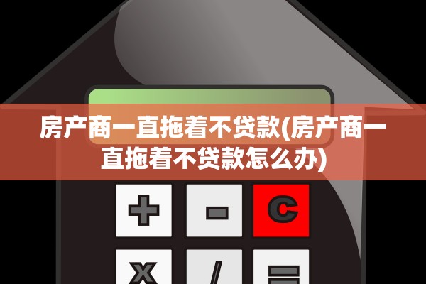 房产商一直拖着不贷款(房产商一直拖着不贷款怎么办)