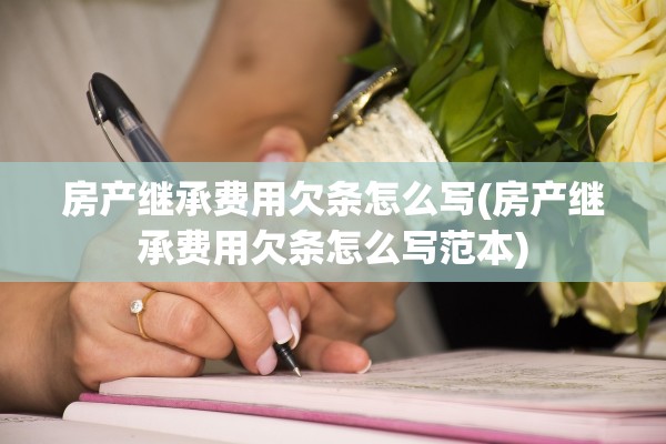 房产继承费用欠条怎么写(房产继承费用欠条怎么写范本)